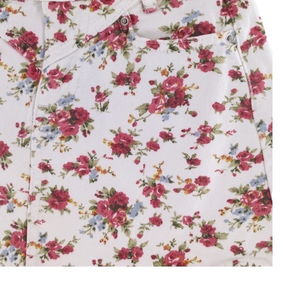 ZARA Girls Rosey Floral White Skirt - Picture 4 of 6